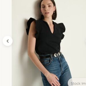 NWT National LTD Christa black top medium